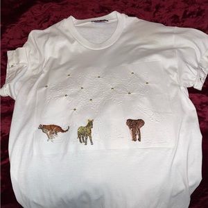 Brand new, unique wild animals T-shirt, blouse S/M